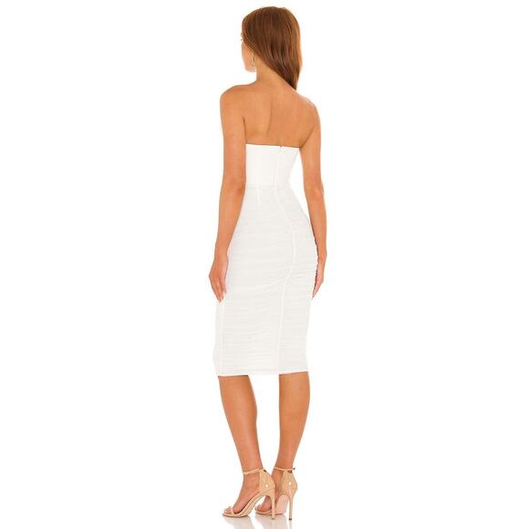 Michael Costello x Revolve India Midi Dress White Size XS NWT - Picture 3 of 7